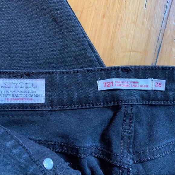 Levis womens skinny black jeans - Picture 2 of 3